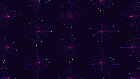 Vibrant,-dynamic-pattern-of-colorful-star-like-shapes-on-a-purple-background