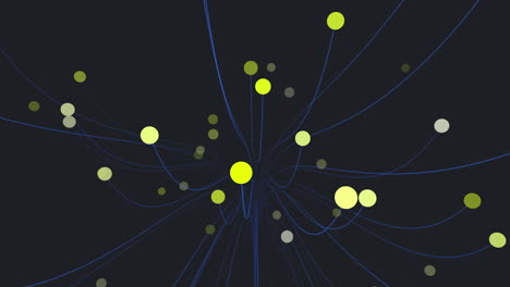 Interconnected-network-of-lines-and-circles-resemble-a-intricate-spider-web-with-scattered-dots