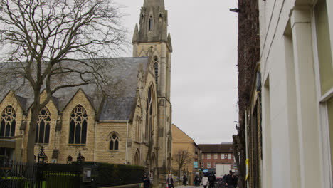 Exterior-De-La-Iglesia-Metodista-Wesley-Memorial-En-El-Centro-De-La-Ciudad-De-Oxford.