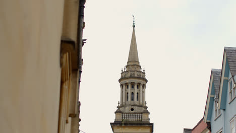 Close-Up-Of-Lincoln-College-And-Buildings-On-Turl-Street-In-City-Centre-Of-Oxford