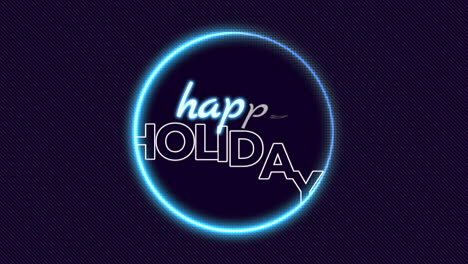 Vibrant-neon-sign-shines-Happy-Holidays-on-dark-background-in-retro-nostalgia