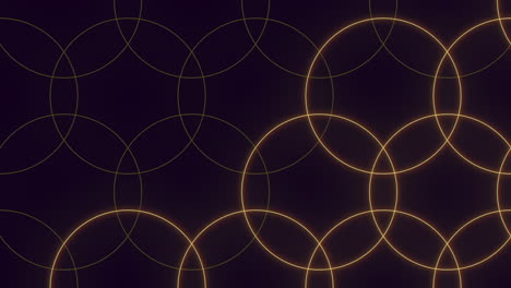 Captivating-yellow-circle-pattern-on-black-background