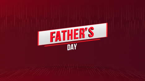 Vibrant-Father's-Day-sign-on-bold-red-background