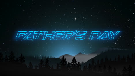 Futuristic-neon-tribute-Father's-Day-shining-bright-against-dark-landscape