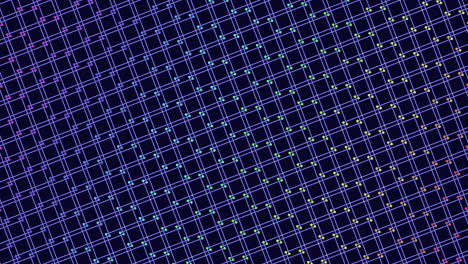 Colorful-grid-intersecting-lines-in-blue,-purple,-and-pink