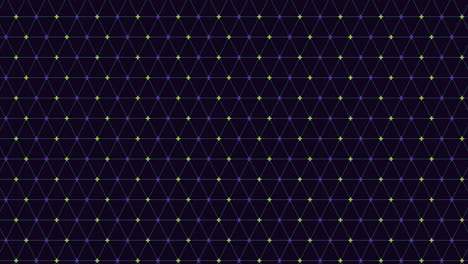 Geometric-grid-black-and-green-triangular-pattern-with-white-outlines-and-green-dots