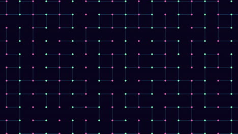 Intertwined-grid-a-mesmerizing-pattern-of-interconnected-dots-on-a-black-background