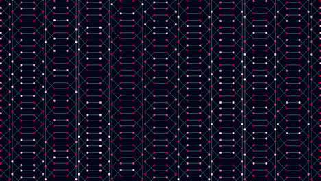 Seamless-blue-and-black-geometric-pattern-with-white-dots-in-grid-design