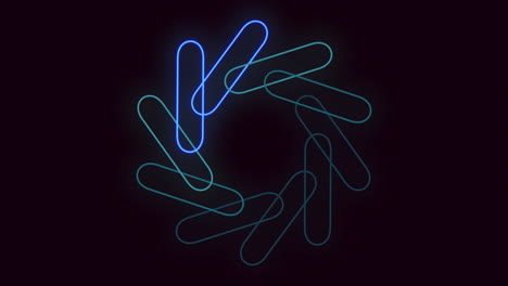 Stunning-neon-blue-spiral-with-circle---perfect-for-decoration-or-logo
