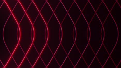 Futuristic-red-zigzag-lines-emitting-bright-glow