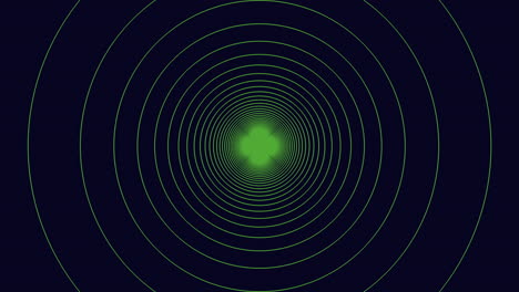 Glowing-green-light-amidst-circular-concentric-pattern