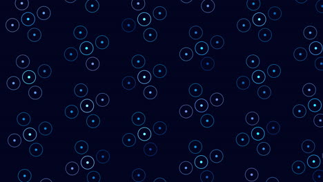 Black-and-blue-circles-create-an-intriguing-overlapping-pattern-on-dark-background