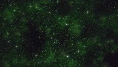 Starry-night-a-captivating-green-and-black-background-with-stars