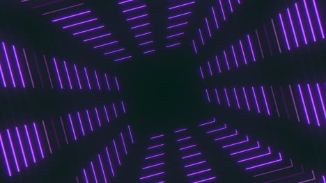Futuristischer,-Violett-Ausgekleideter-Tunnel,-Perfekter-Hintergrund-Für-Science-Fiction-Szenen