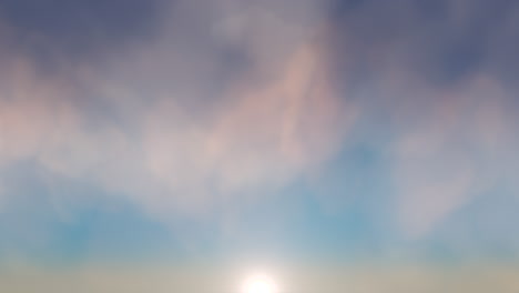 Ein-Atemberaubendes-Sonnenaufgangsfoto-Fängt-Die-Strahlende-Sonne-Zwischen-Flauschigen-Wolken-Ein