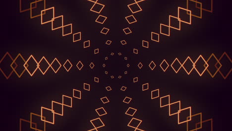 Geometric-diamond-futuristic-orange-glow-pattern