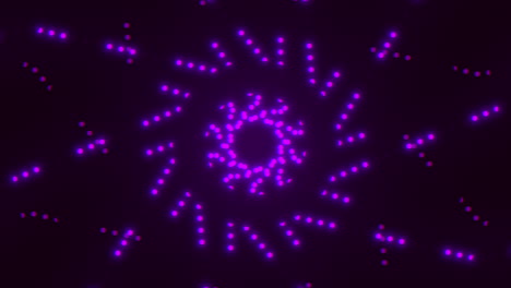 Glowing-purple-circles-mesmerizing-pattern-of-illuminated-dots