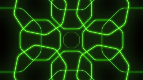 Glowing-green-lines---futuristic-pattern-or-background-design