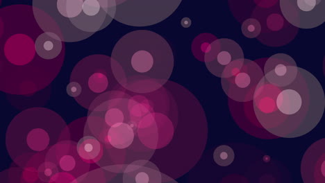 Colorful-circles-floating-on-dark-background