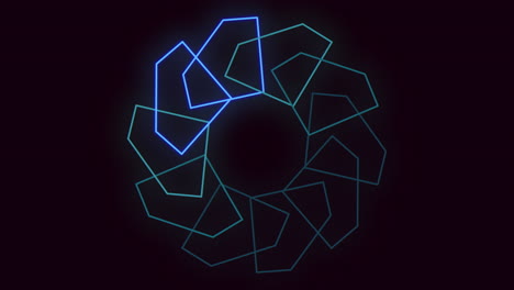 Blau-Leuchtendes-Geometrisches-Muster,-Vielseitiges-Designelement-Für-Websites-Und-Apps