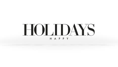 Happy-Holidays-iconic-logo-in-minimalistic-black-and-white-design