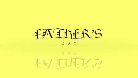 Celebrating-Fathers-Day-with-stylish-pen-written-lettering-on-a-reflective-yellow-background