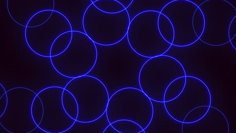 Glowing-blue-circles-creating-a-mesmerizing-pattern