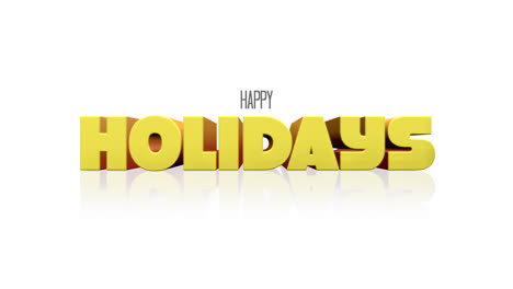 Playful-handwritten-Happy-Holidays-text-floating-on-white-background