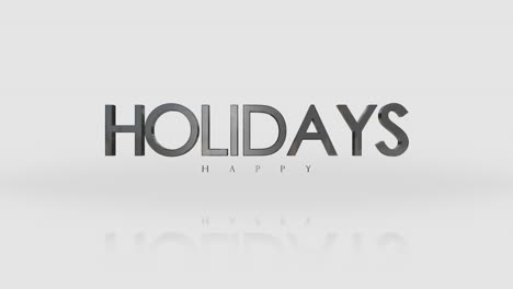 Happy-Holidays-modern,-sleek-logo-with-stacked-words