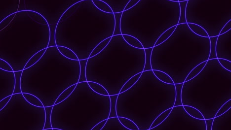 Glowing-purple-circle-pattern-on-black-background