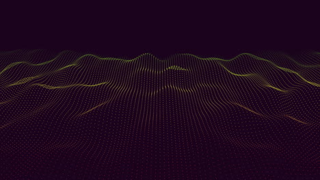 Vibrant-zigzag-pattern-yellow-and-purple-wavy-lines-on-black-background