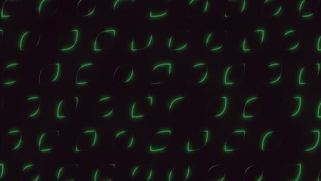 Dynamic-zigzag-pattern-of-glowing-green-lines-with-circles