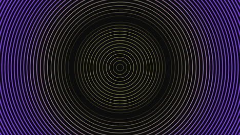 Vibrant-spiral-design-in-purple,-yellow,-and-black