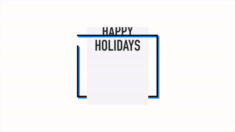 Joyful-greetings-modern-blue-and-white-Happy-Holidays-card