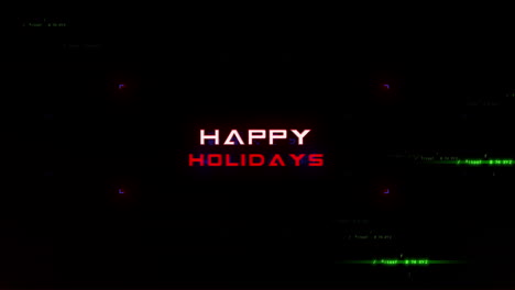 Festive-black-and-red-background-with-Happy-Holidays-in-neon-lights