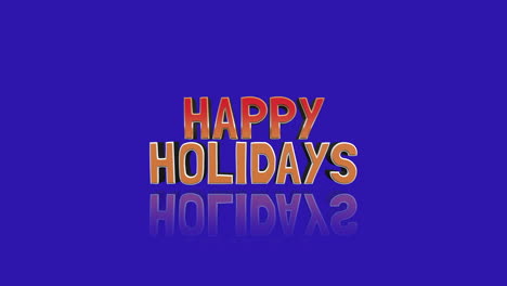 Vibrant-Happy-Holidays-reflections-on-a-serene-blue-background