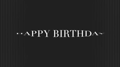 Striped-black-and-white-birthday-card-with-Happy-Birthday-in-white-letters