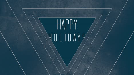 Modern-triangle-design-Happy-Holidays-in-white-on-blue-background