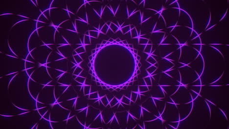 Diseño-De-Círculo-Intrincado-Con-Patrón-De-Espiral-Morado-Y-Centro-Oscuro