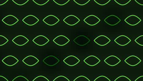 Symmetrical-black-and-green-geometric-pattern