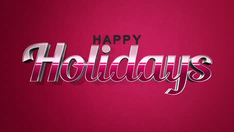 Cheerful-Happy-Holidays-greeting-on-a-shiny-paper-textured-red-backdrop