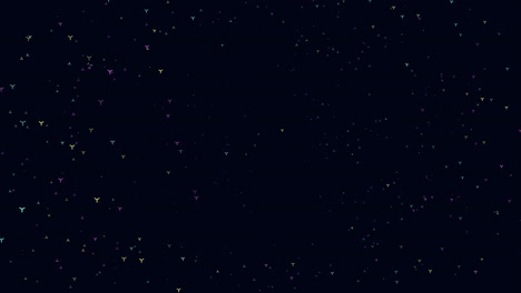 Starry-night-dark-background-with-colorful,-scattered-dots-resembling-a-celestial-sky