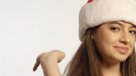CU-Woman-Wearing-Santa-Hat-Dances