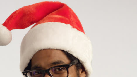 CU-Man-Puts-on-Santa-Hat-