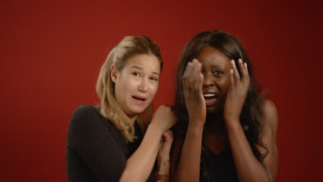 Two-Women-Frightened-Reaction