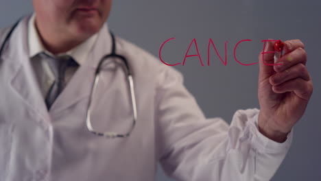 Doctor-Writing-The-Word-Cancer