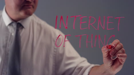 Man-Writing-Term-Internet-of-Things