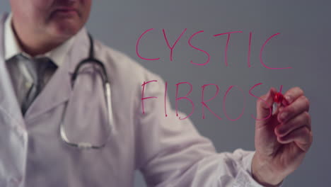 Doctor-Writing-the-Term-Cystic-Fibrosis