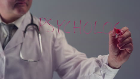 Doctor-Writing-the-Word-Psychology