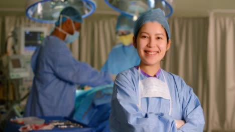 Portrait-of-mixed-race-female-Surgeon